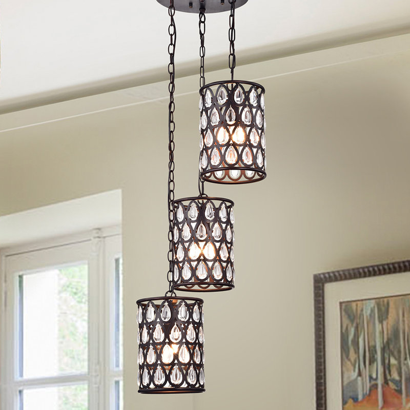 House of Hampton® Adelita 3 Light Cluster Cylinder Pendant Wayfair.ca